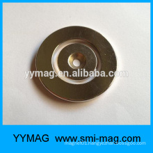 Customized neodymium/NdFeB NiCuNi-plated magnet ring